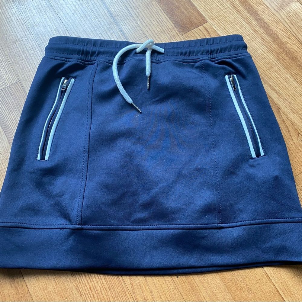 Forever 21 EUC Athletic Blue Mini Skirt pocket Small Y2K 90s skater street style